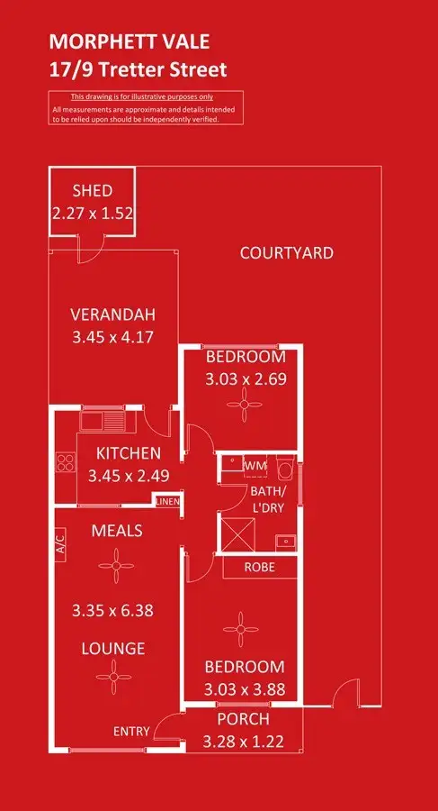 Floorplan of Homely unit listing, 17/9 Tretter Street, Morphett Vale SA 5162