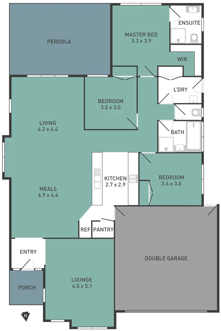 Floorplan of Homely house listing, 43 Baden Powell Drive, Tarneit VIC 3029