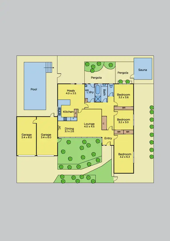 Floorplan of Homely house listing, 4 Pace Crescent, Chelsea VIC 3196