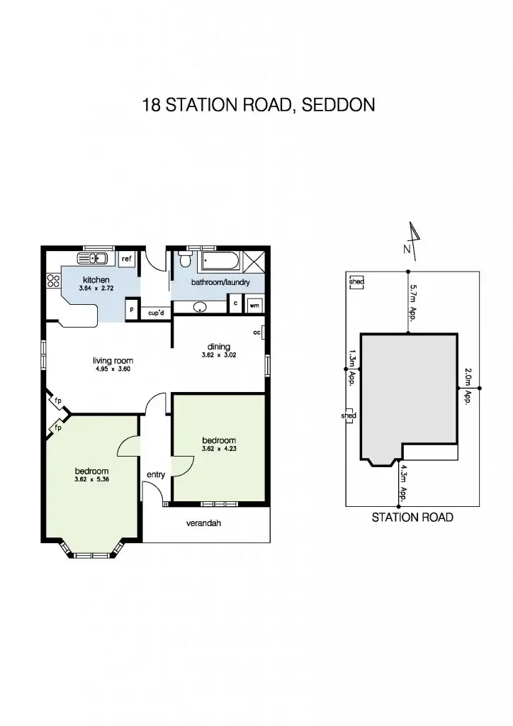 Floorplan of Homely house listing, 18 Station Road, Seddon VIC 3011