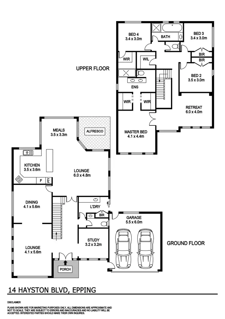 Floorplan of Homely house listing, 14 Hayston Boulevard, Epping VIC 3076