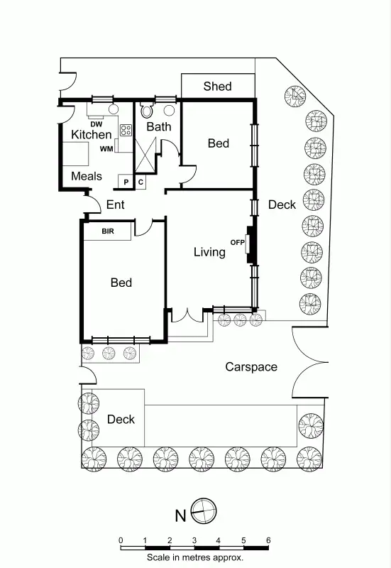 Floorplan of Homely apartment listing, 1/124 Inkerman Street, St Kilda VIC 3182