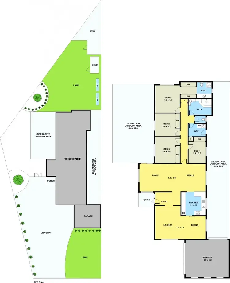 Floorplan of Homely house listing, 5 Lotus Court, Meadow Heights VIC 3048