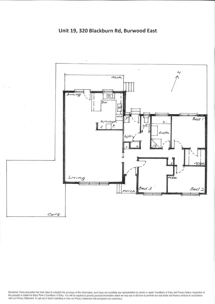 Floorplan of Homely unit listing, 19/320 Blackburn Road, Burwood East VIC 3151
