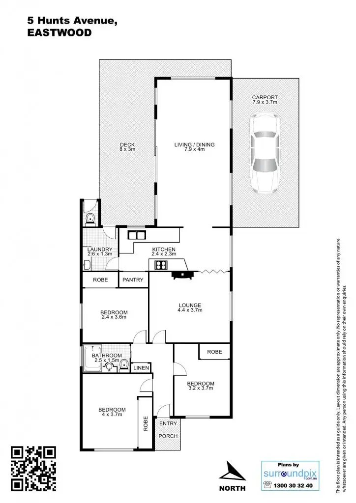 Floorplan of Homely house listing, 5 Hunts Ave, Eastwood NSW 2122