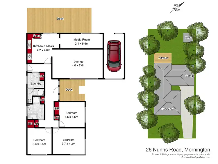 Floorplan of Homely house listing, 26 Nunns Road, Mornington VIC 3931