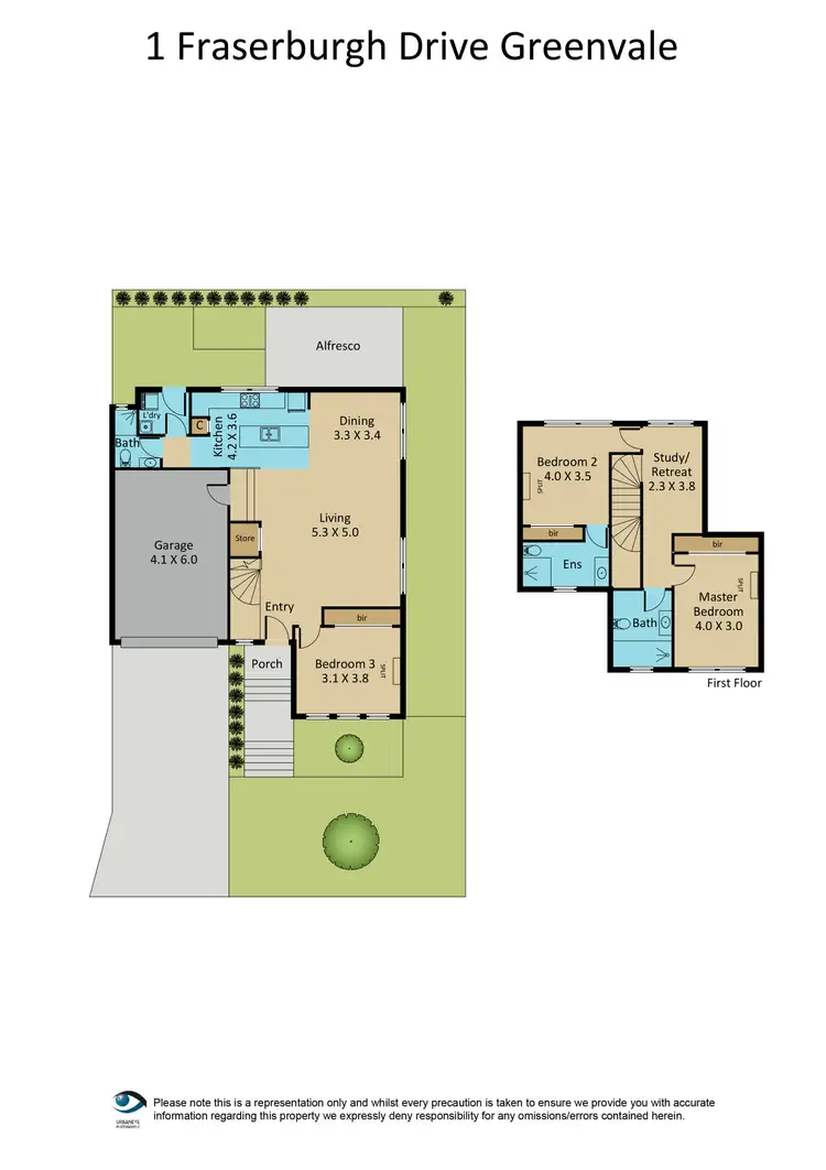 Floorplan of Homely townhouse listing, 1A Fraserburgh Crescent, Greenvale VIC 3059