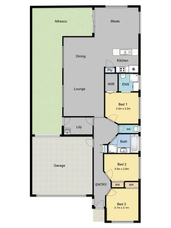Floorplan of Homely house listing, 27 Northwood Drive, Whittlesea VIC 3757