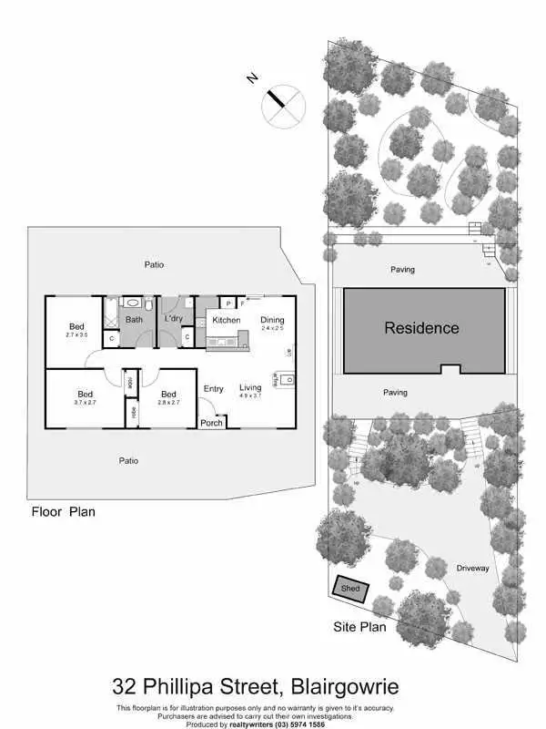 Floorplan of Homely house listing, 32 Phillipa Street, Blairgowrie VIC 3942