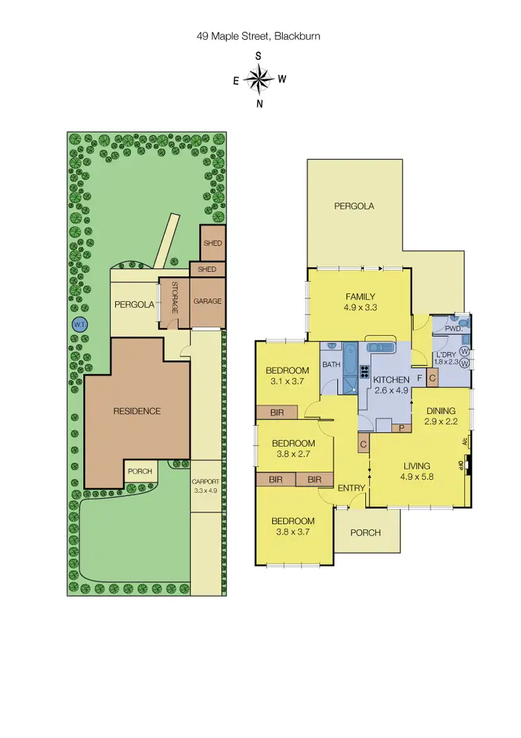 Floorplan of Homely house listing, 49 Maple Street, Blackburn VIC 3130