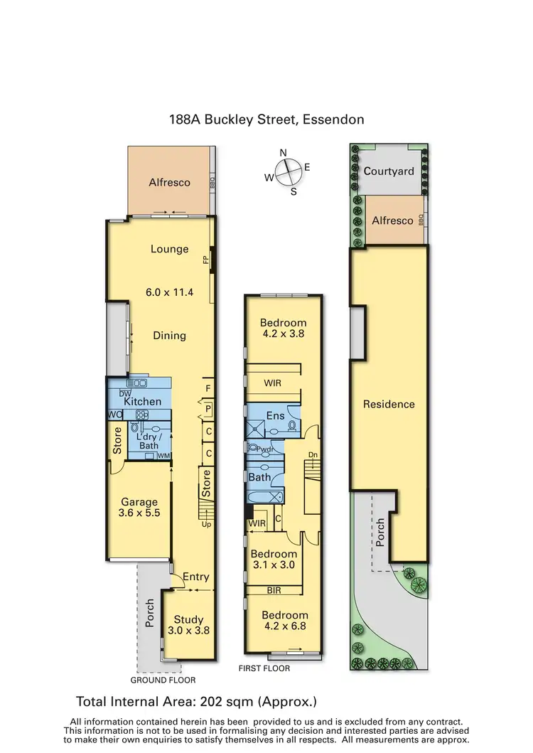 Floorplan of Homely house listing, 188A Buckley Street, Essendon VIC 3040