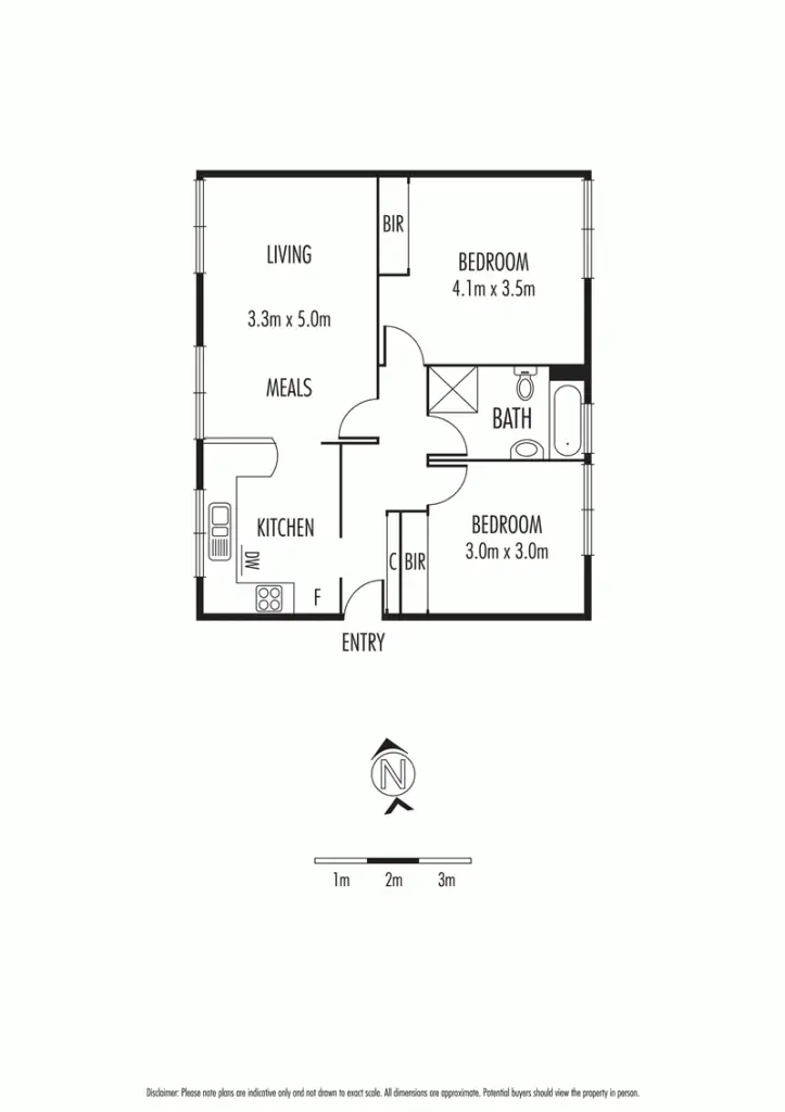 Floorplan of Homely apartment listing, 4/844 Malvern Road, Armadale VIC 3143