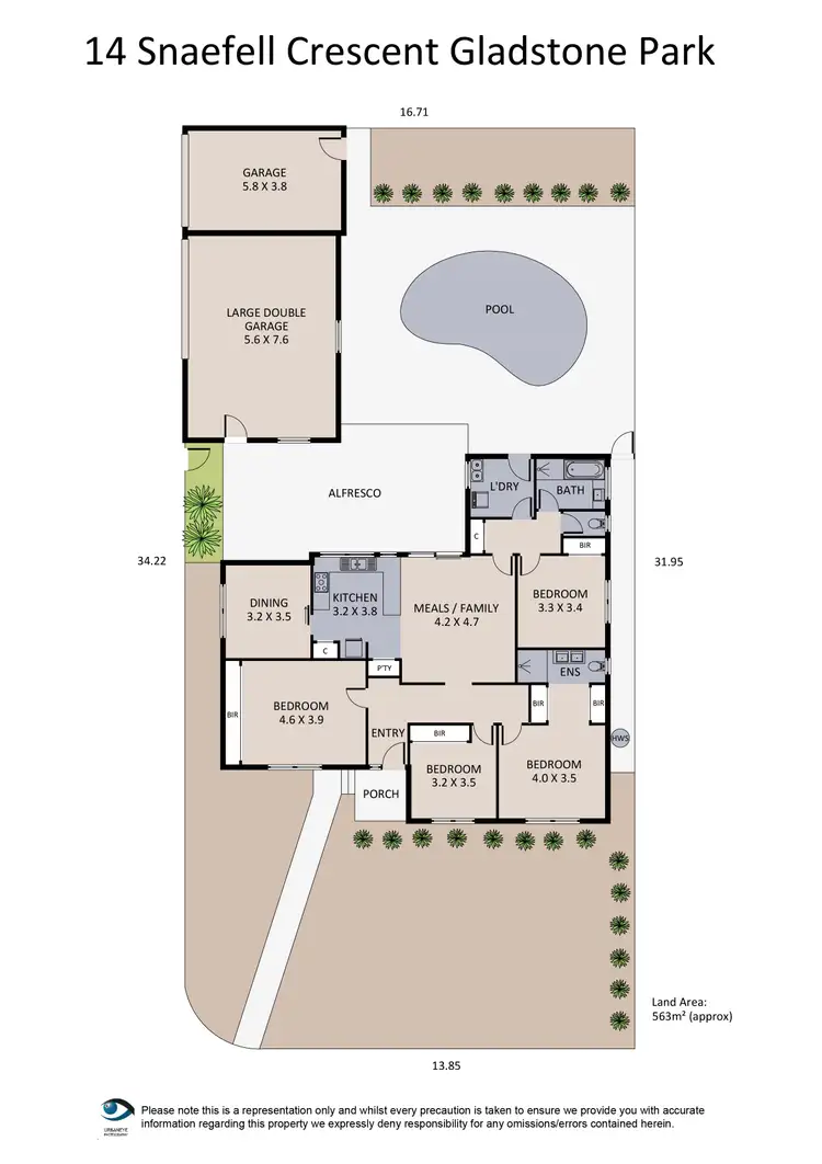 Floorplan of Homely house listing, 14 Snaefell Crescent, Gladstone Park VIC 3043