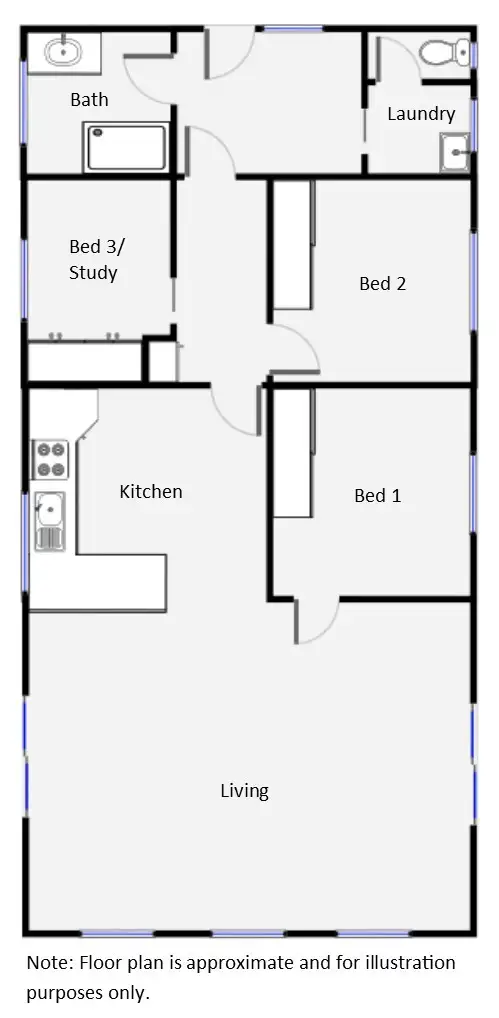 Floorplan of Homely house listing, 12 Rose Street, Buronga NSW 2739