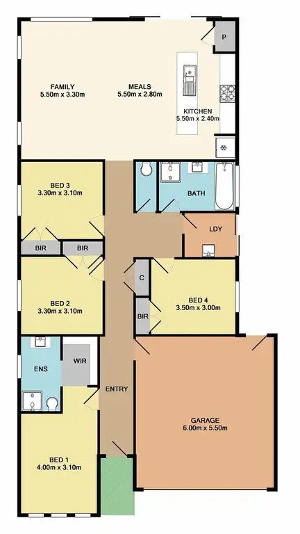 Floorplan of Homely house listing, 16 Macqueen Street, Mernda VIC 3754