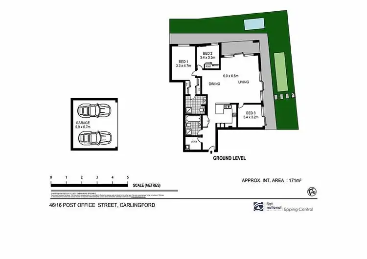 Floorplan of Homely unit listing, 46/16 Post Office Street, Carlingford NSW 2118