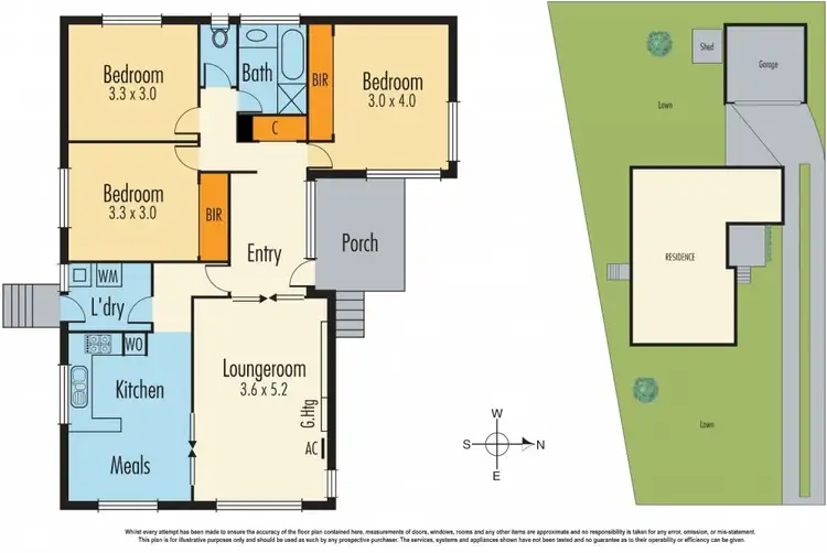 Floorplan of Homely house listing, 6 Langold Court, Noble Park VIC 3174