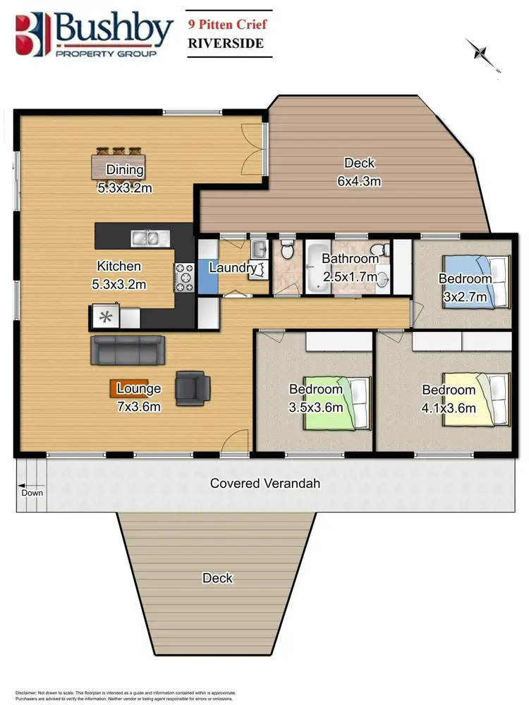 Floorplan of Homely house listing, 9 Pitten Crief, Riverside TAS 7250