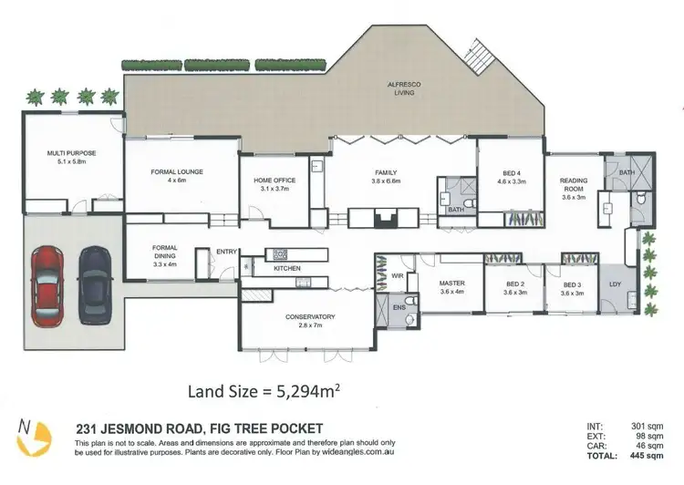 Floorplan of Homely house listing, 231 Jesmond Road, Fig Tree Pocket QLD 4069