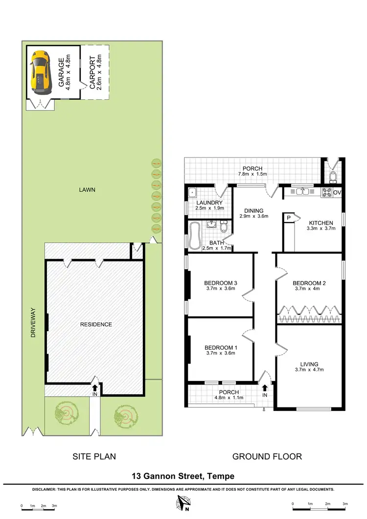Floorplan of Homely house listing, 13 Gannon Street, Tempe NSW 2044