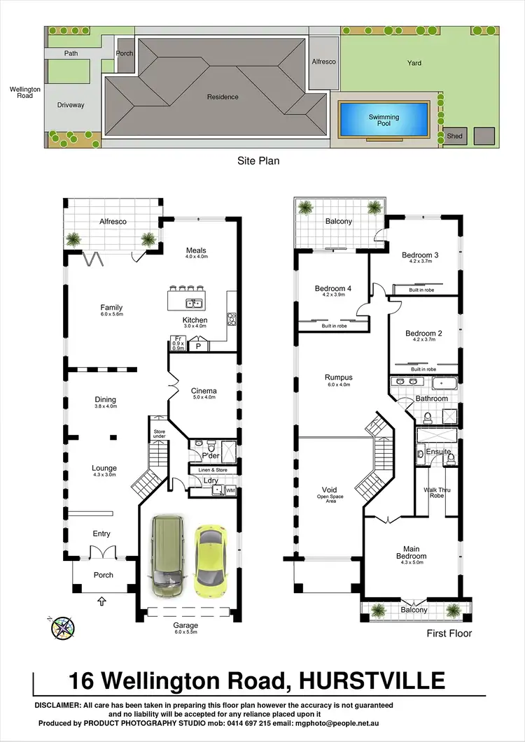 Floorplan of Homely house listing, 16 Wellington Road, Hurstville NSW 2220