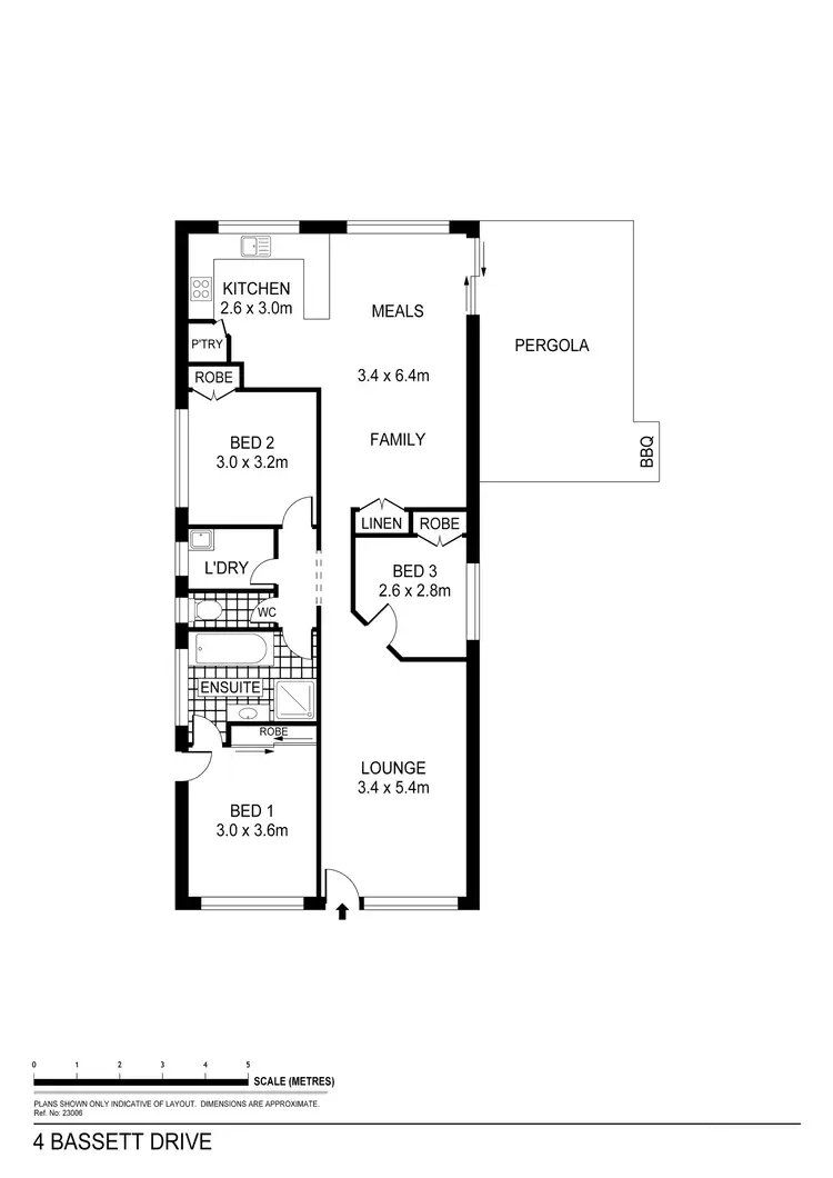 Floorplan of Homely house listing, 4 Bassett Drive, Strathfieldsaye VIC 3551