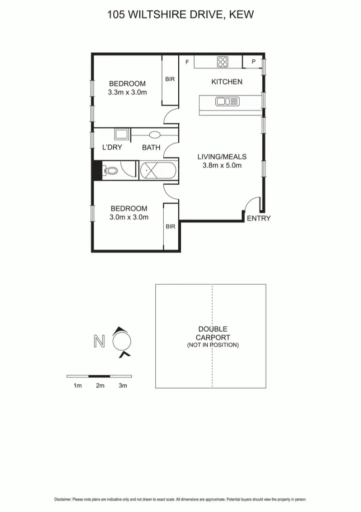 Floorplan of Homely apartment listing, 105 Wiltshire Drive, Kew VIC 3101
