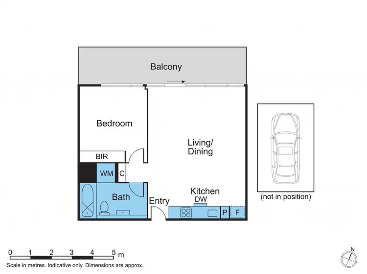 Floorplan of Homely apartment listing, 704/55 Queens Road, Melbourne VIC 3004