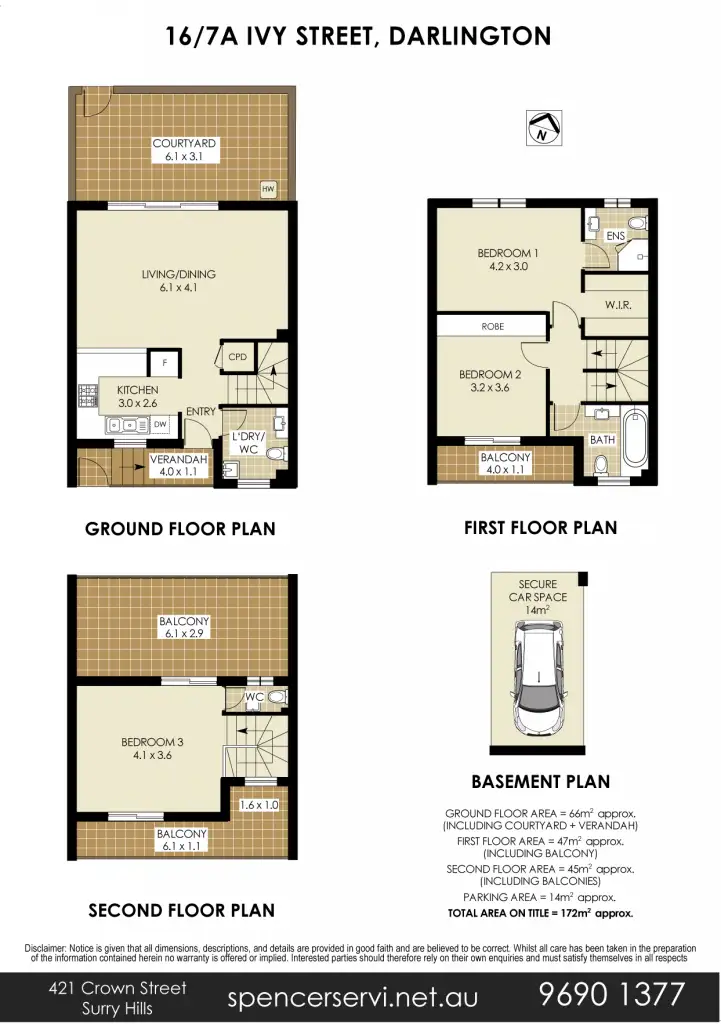 Floorplan of Homely house listing, 16/7a Ivy Street, Darlington NSW 2008