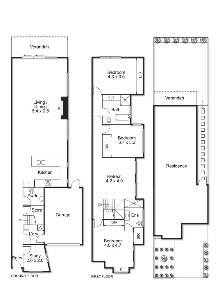 Floorplan of Homely townhouse listing, 25B Leary Avenue, Bentleigh East VIC 3165