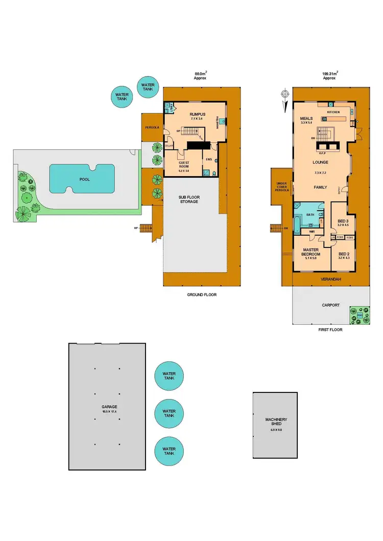 Floorplan of Homely rural property listing, 160 Ryans Rise, Wandong VIC 3758