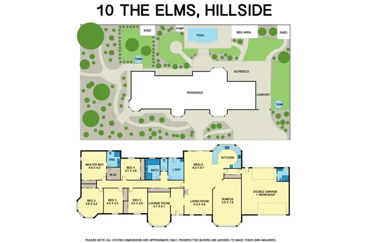 Floorplan of Homely house listing, 10 The Elms, Hillside VIC 3037