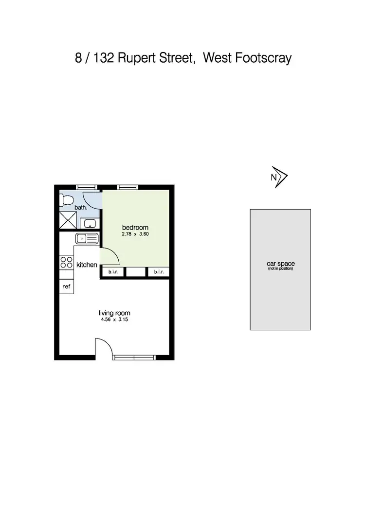 Floorplan of Homely apartment listing, 8/132 Rupert Street, West Footscray VIC 3012