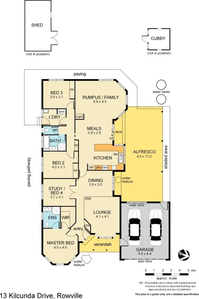 Floorplan of Homely house listing, 13 Kilcunda Drive, Rowville VIC 3178
