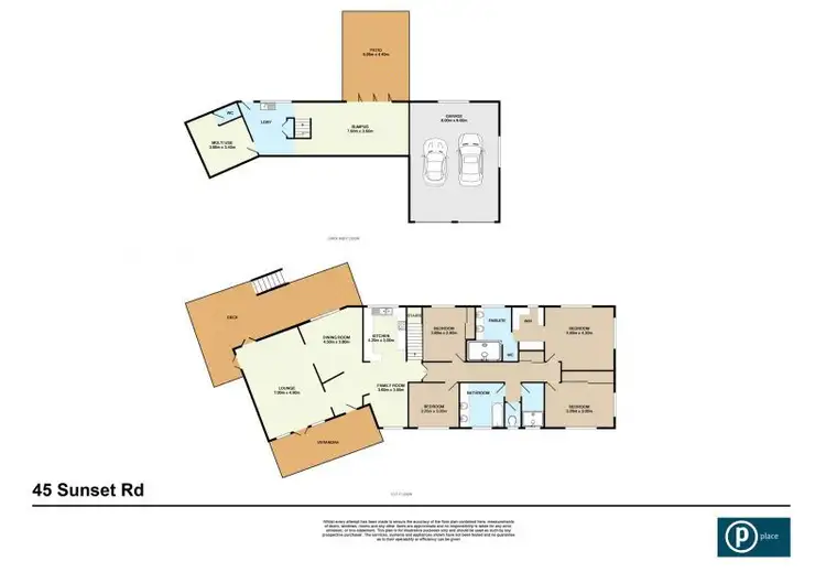 Floorplan of Homely house listing, 45 Sunset Road, Kenmore QLD 4069