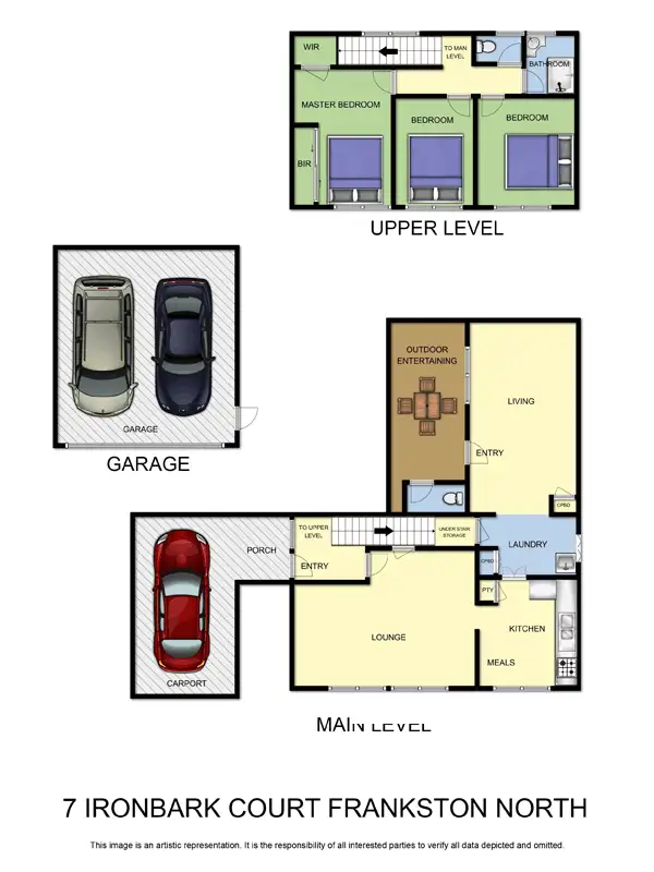 Floorplan of Homely house listing, 7 Ironbark Court, Frankston North VIC 3200