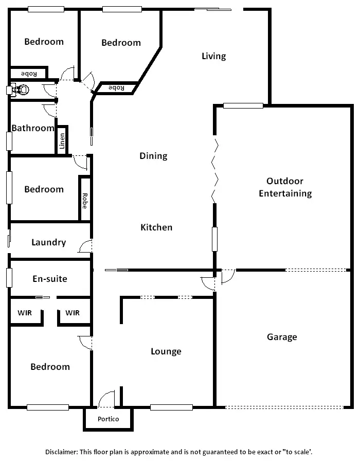 Floorplan of Homely house listing, 61 Clarke Street, Miners Rest VIC 3352