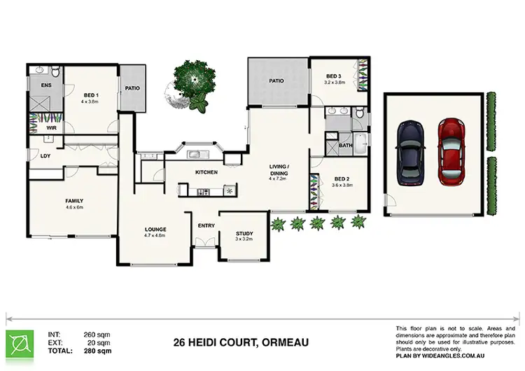 Floorplan of Homely house listing, 26 Heidi Court, Ormeau QLD 4208