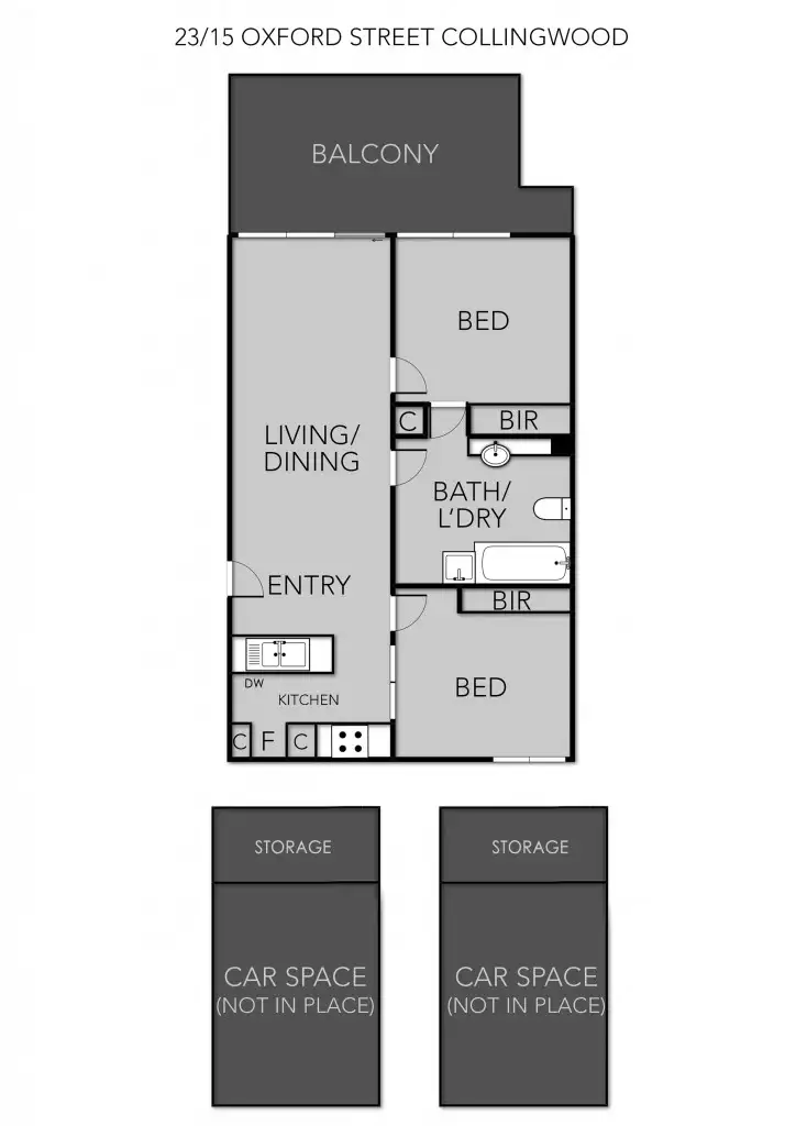Floorplan of Homely apartment listing, 23/15-25 Oxford Street, Collingwood VIC 3066