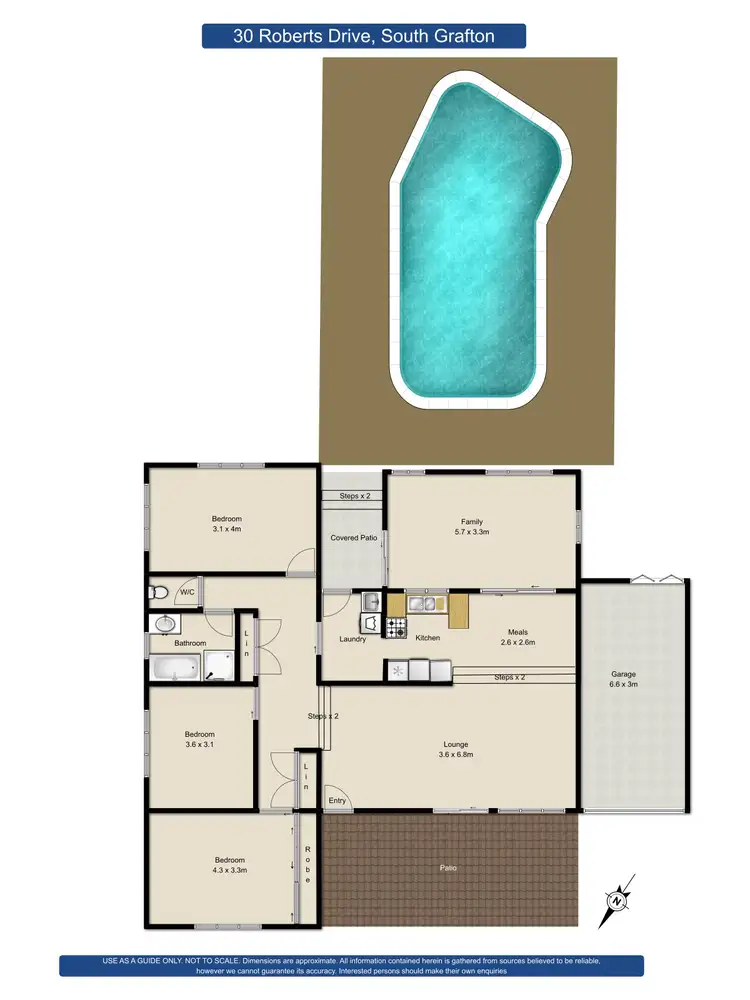 Floorplan of Homely house listing, 30 Roberts Drive, South Grafton NSW 2460