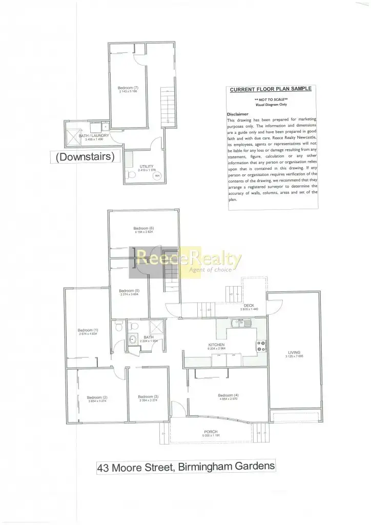 Floorplan of Homely house listing, 43 Moore Street, Birmingham Gardens NSW 2287