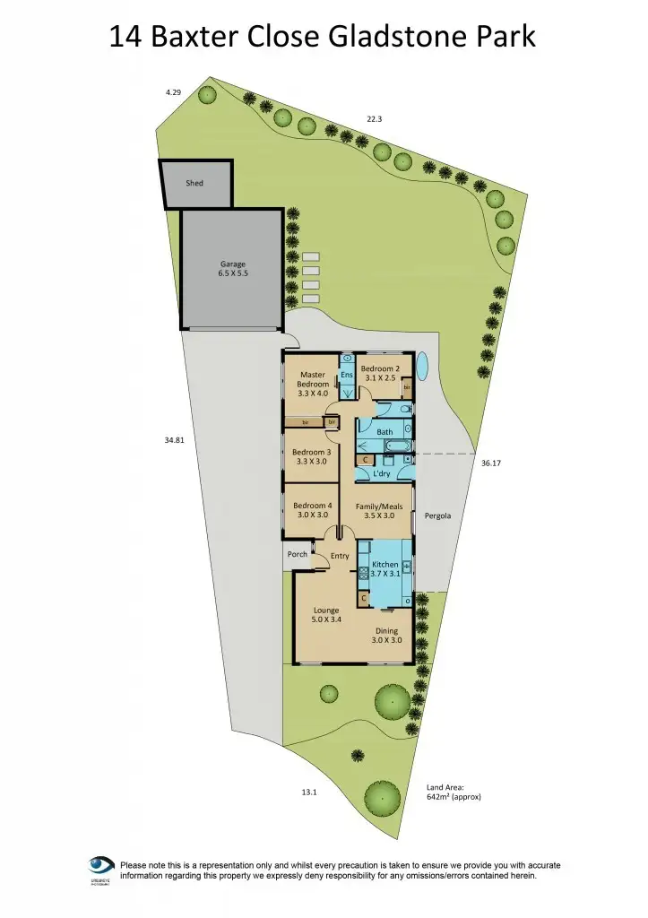 Floorplan of Homely house listing, 14 Baxter Close, Gladstone Park VIC 3043