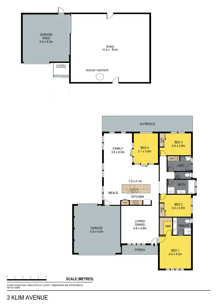 Floorplan of Homely house listing, 3 Klim Avenue, Kangaroo Flat VIC 3555