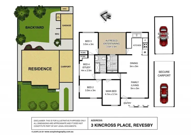 Floorplan of Homely house listing, 3 Kinross Place, Revesby NSW 2212