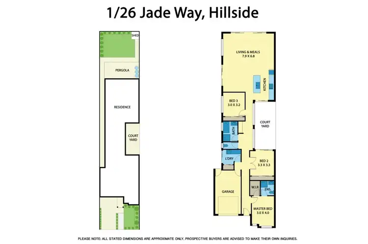 Floorplan of Homely unit listing, 1/26 Jade Way, Hillside VIC 3037