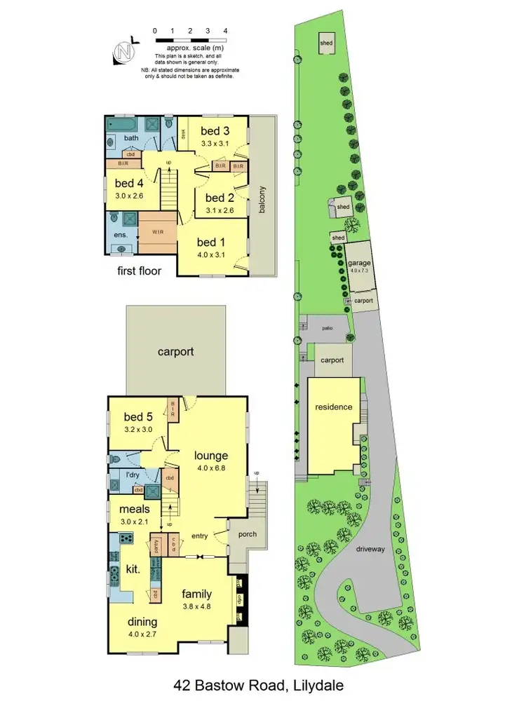 Floorplan of Homely house listing, 42 Bastow Road, Lilydale VIC 3140
