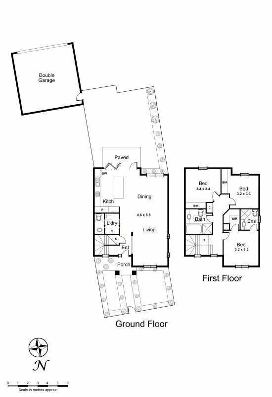Floorplan of Homely townhouse listing, 1006 North Road, Bentleigh East VIC 3165