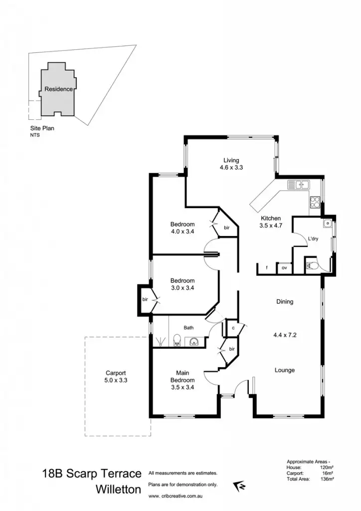Floorplan of Homely house listing, 18b Scarp Terrace, Willetton WA 6155