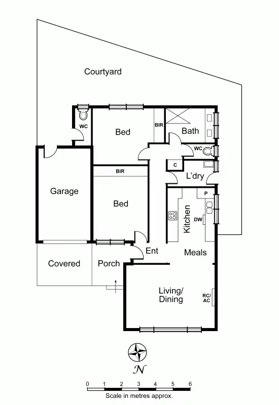 Floorplan of Homely unit listing, 1/10 Dalny Road, Murrumbeena VIC 3163