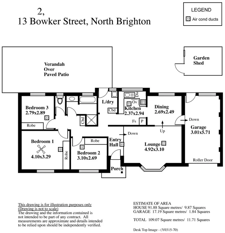 Floorplan of Homely house listing, 2/13 Bowker Street, North Brighton SA 5048